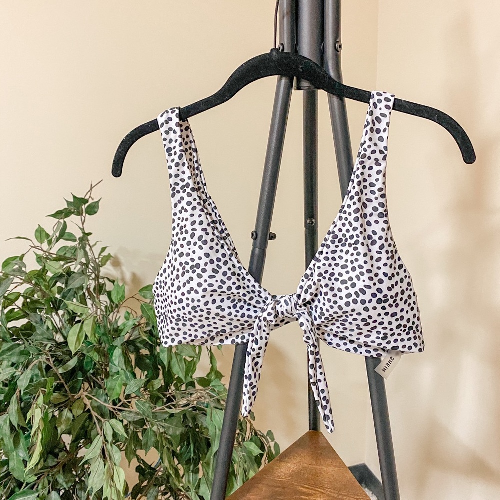 dalmatian print bikini set